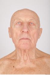 and more Head Man White Chubby Wrinkles 3D Scans Studio photo references